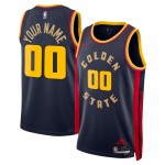 Golden State Warriors Trikot Benutzerdefinierte Nike 2024-25 City Edition Navy Swingman - Herren